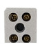 Cartela Conector Porcelana Brasfort 3 Polos 06Mm Com 1 Peca 9087