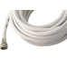 Fio Coaxial Interneed Rg 06 Com Conector Branco 67 100pcs 10,0M 007319