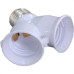 Soquete Adaptador E27 Para 2 Lampadas Interneed Com 10 Pecas 073932