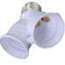 Soquete Adaptador E27 Para 2 Lampadas Interneed Com 10 Pecas 073932