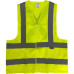 Colete Para Sinalizacao Brasfort 4 Linhas Amarelo G 9097