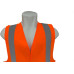 Colete Para Sinalizacao Brasfort 4 Linhas Laranja G 9099