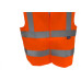 Colete Para Sinalizacao Brasfort 4 Linhas Laranja Xg 9100