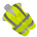 Colete Para Sinalizacao Brasfort 4 Linhas Com Ziper Amarelo G 9101