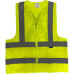 Colete Para Sinalizacao Brasfort 4 Linhas Com Ziper Amarelo Xg 9102