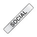 Placa Sinalizacao Aluminio 05X25 ''Social'' 100Ai Placa Sinalizacao Aluminio 05X25 ''Social'' 100Ai