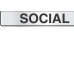 Placa Sinalizacao Aluminio 05X25 ''Social'' 100Ai Placa Sinalizacao Aluminio 05X25 ''Social'' 100Ai