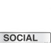 Placa Sinalizacao Aluminio 05X25 ''Social'' 100Ai Placa Sinalizacao Aluminio 05X25 ''Social'' 100Ai