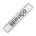 Placa Sinalizacao Aluminio 05X25 ''Serviço'' 100Aj