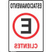 Placa Sinalizacao Poliestireno 20X30 ''Estacionamento Clientes'' 250Ay