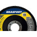 Disco Flap Brasfort 4.1/2'' 80G Conico Oxido Aluminio 9107 - Kit C/10 Disco Flap Brasfort 4.1/2'' 80G Conico Oxido Aluminio 9107 - Kit C/10