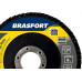 Disco Flap Brasfort 4.1/2'' 60G Reto Oxido Aluminio 9114 - Kit C/10 Disco Flap Brasfort 4.1/2'' 60G Reto Oxido Aluminio 9114 - Kit C/10