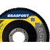 Disco Flap Brasfort 4.1/2'' 80G Reto Oxido Aluminio 9115 - Kit C/10 Disco Flap Brasfort 4.1/2'' 80G Reto Oxido Aluminio 9115 - Kit C/10