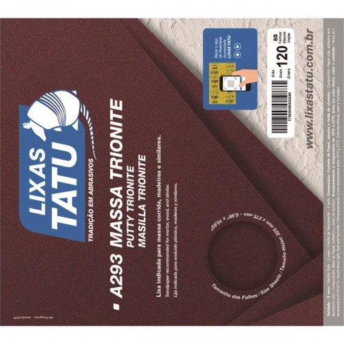 Lixa Massa Tatu 120 Trionite A29301200050 - Kit C/50 