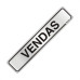 Placa Sinalizacao Aluminio 05X25 ''Vendas'' 100Aa