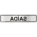 Placa Sinalizacao Aluminio 05X25 ''Saida'' 100Ak