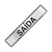 Placa Sinalizacao Aluminio 05X25 ''Saida'' 100Ak