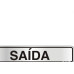 Placa Sinalizacao Aluminio 05X25 ''Saida'' 100Ak