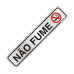 Placa Sinalizacao Aluminio 05X25 ''Nao Fume'' 100Ar