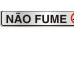 Placa Sinalizacao Aluminio 05X25 ''Nao Fume'' 100Ar