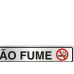 Placa Sinalizacao Aluminio 05X25 ''Nao Fume'' 100Ar