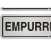 Placa Sinalizacao Aluminio 06X15 ''Puxe/Empurre'' 2 Pecas 120Ag