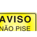 Placa Sinalizacao Aluminio 16X23 ''Nao Pise Grama'' 150Af