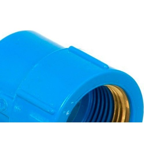 Luva Azul Tigre Liso Rosca Reducao 25Mm X 1/2''  - Kit C/30 