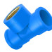 Tee Azul Tigre Liso Liso Rosca 20Mm X 1/2''  - Kit C/20 