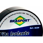 Fita Isolante Brasfort 20M X 19Mm Preta   8239 - Kit C/10