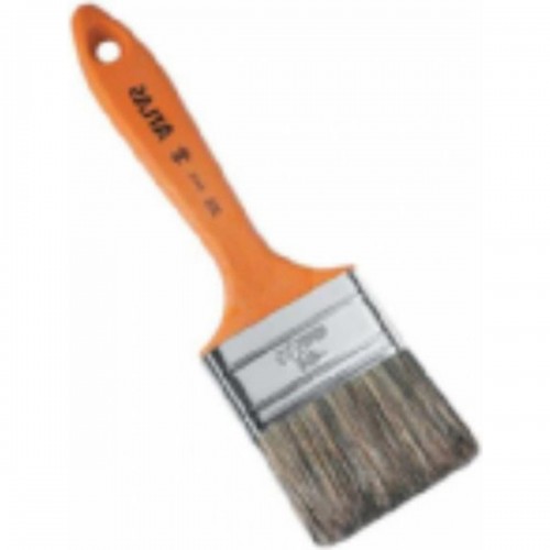 Pincel Trincha Pintura Atlas   395 X 1/2'' Laranja 395/1 - Kit C/12 