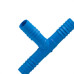 Reboucas Tee Irrigacao Azul Triplo,3/4 - Kit C/25 Pc
