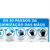Look Placa Sinalizacao 20X30 10Passos P/Higi