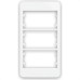 Margirius Placa P/Condulete 3P C/Sup Sleek Br