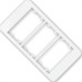 Margirius Placa P/Condulete 3P C/Sup Sleek Br
