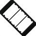 Margirius Placa P/Condulete 3P C/Sup Sleek Eb