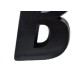 Deplasti Letra  3D Preto B 13Cm