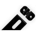 Loth Porta Cadeado  Preto 2,5''Blist