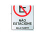 Look Placa Sinalizacao 20X30 Nao Estacione