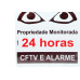 Look Placa Sinalizacao 15X15 Monitorado 24Hs