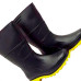 Rca Bota Pvc Preta Solado Amar. 39