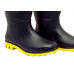 Rca Bota Pvc Preta Solado Amar. 40