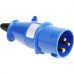 Steck Plug  2P+T 16A Azul 3076