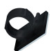 Sforplast Eletrica Clip Adesivo Sfor 13Mm Preto C/50