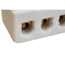 Conector Porcelana Brasfort 3 Polos - 10Mm - 8610 - Kit C/10 Pecas