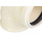 Joelho Branco Krona 40Mm X 40Mm Com Anel - Kit C/25 Peças