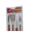 Kit Churrasco Mor-Garfo + Faca +Espatula + Pegador