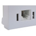 Modulo Ilumi Slim Tomada Telebras + Rj11 Branco - 8165