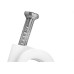 Grampo Para Fio Sforplast Coaxial 10Mm Branco 2,5X25Mm Com 100 Pecas