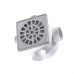 Caixa Sifonada Herc 100X100X50 Quadrada Cromada 5259